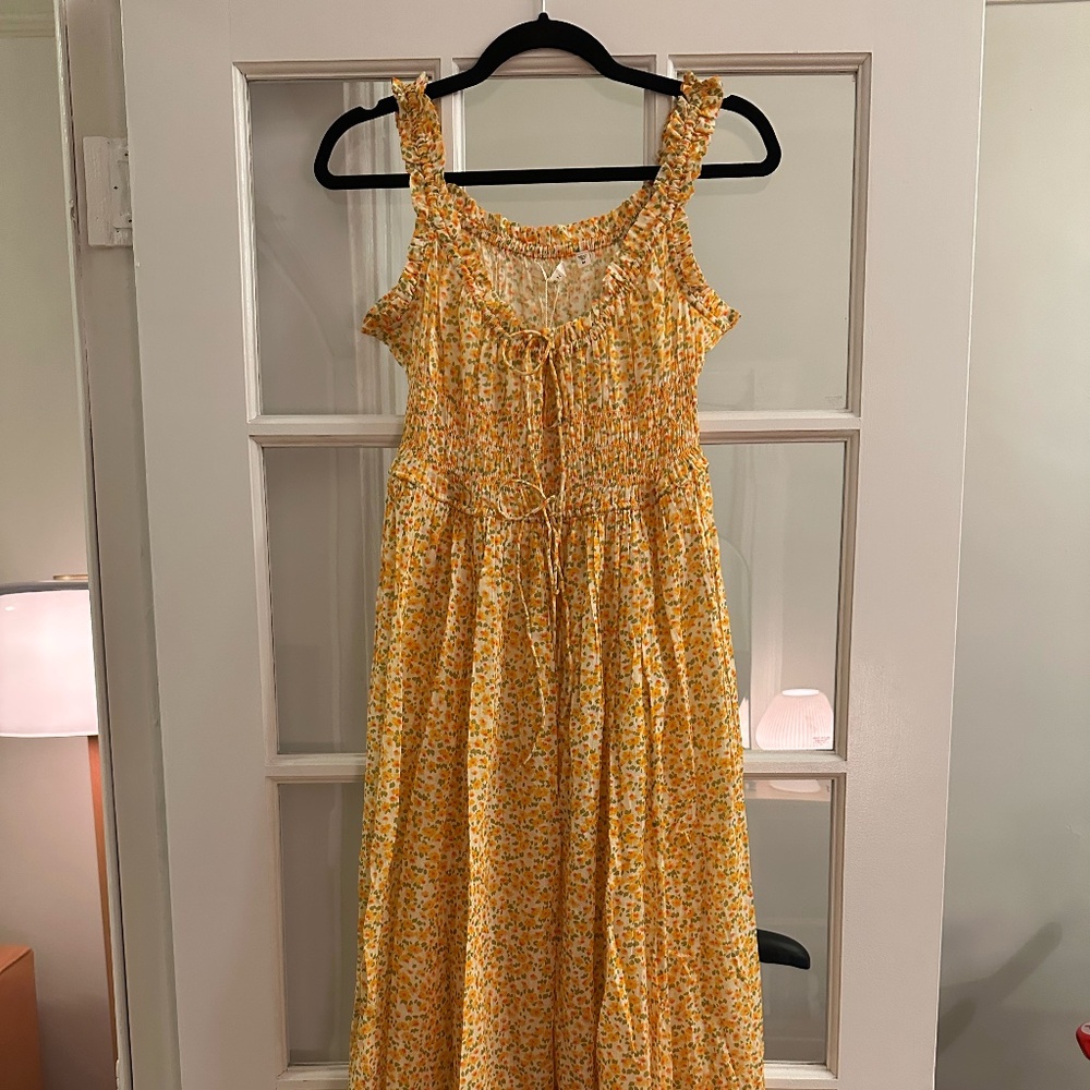 DOEN Emmaretta Dress, Medium, Clementine Daisy Fields, New With Tags
